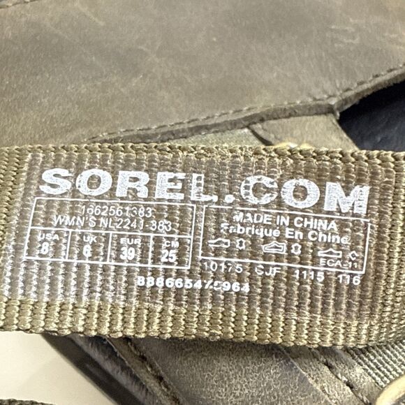 Sorel Torpeda Carly Nori Camo Gladiator Sandal Women's Size 8 Army Green - Picture 2 of 16